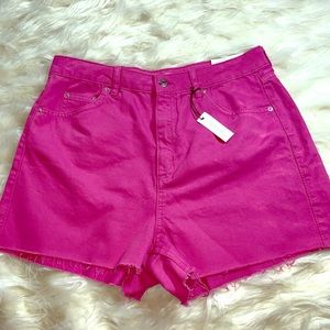 TOPSHOP MOM MOTO JEAN SHORTS